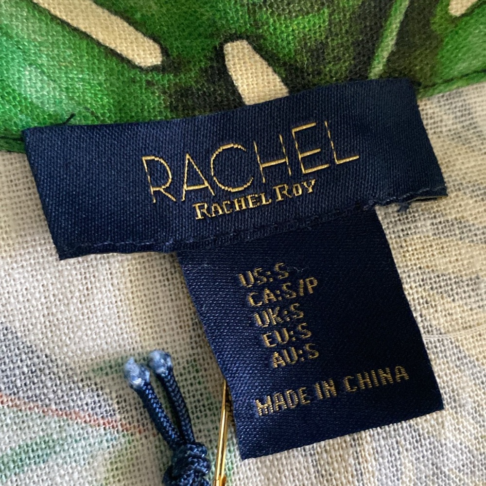Rachel Roy NWT palm themed top - Picture 7 of 9